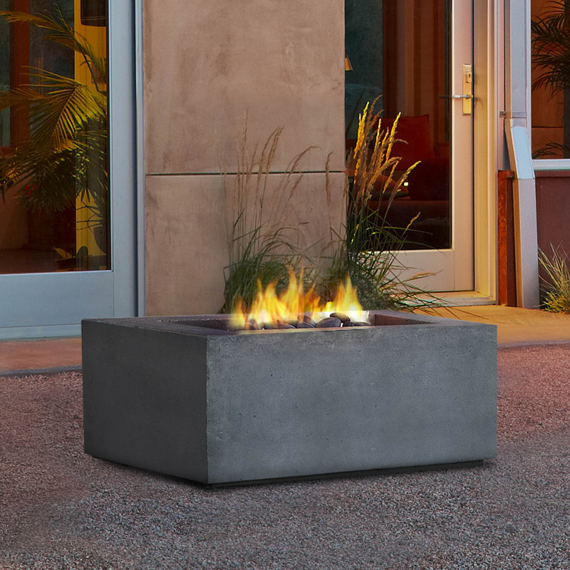 Real Flame Baltic Concrete Propane Fire Pit Table & Reviews Wayfair